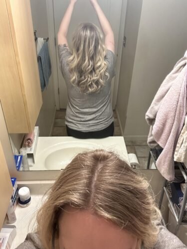 TYMO Automatic Rotating Curling Iron - TYMO CURLPRO Beach Waves Curling Wand. Portable Hair Curler. 500 Million Ionic. Dual Voltage & Lightweight for Travel. Ceramic Coating. 1 Inch. Metallic Gray photo review