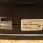 Narcissus Knife Sharpener. Professional 2 Stage Electric Knife Sharpener for Quick Sharpening & Polishing. with Scissors Sharpener and Metal Dust Collection Box. Stainless Steel. Silver photo review