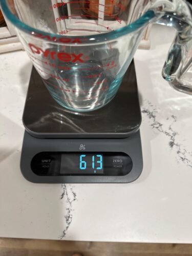 Greater Goods Digital Food Scale for Kitchen & Baking. 10kg/22lb High-Capacity Weight Scale with 1g Precision. Stainless Steel Platform. Hi-Def LCD. Ideal for Bread. Sourdough & Bulk Cooking photo review